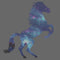 Junior's Lost Gods Galaxy Horse Silhouette T-Shirt