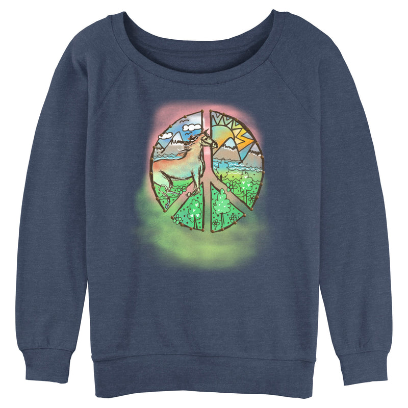 Junior's Lost Gods Peace and Horses Sweatshirt