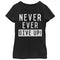 Girl's CHIN UP Never Ever Give Up T-Shirt