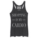 Women's CHIN UP Shopping is My Cardio Racerback Tank Top