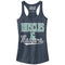 Junior's CHIN UP Sporty Muscles and Mascara Racerback Tank Top