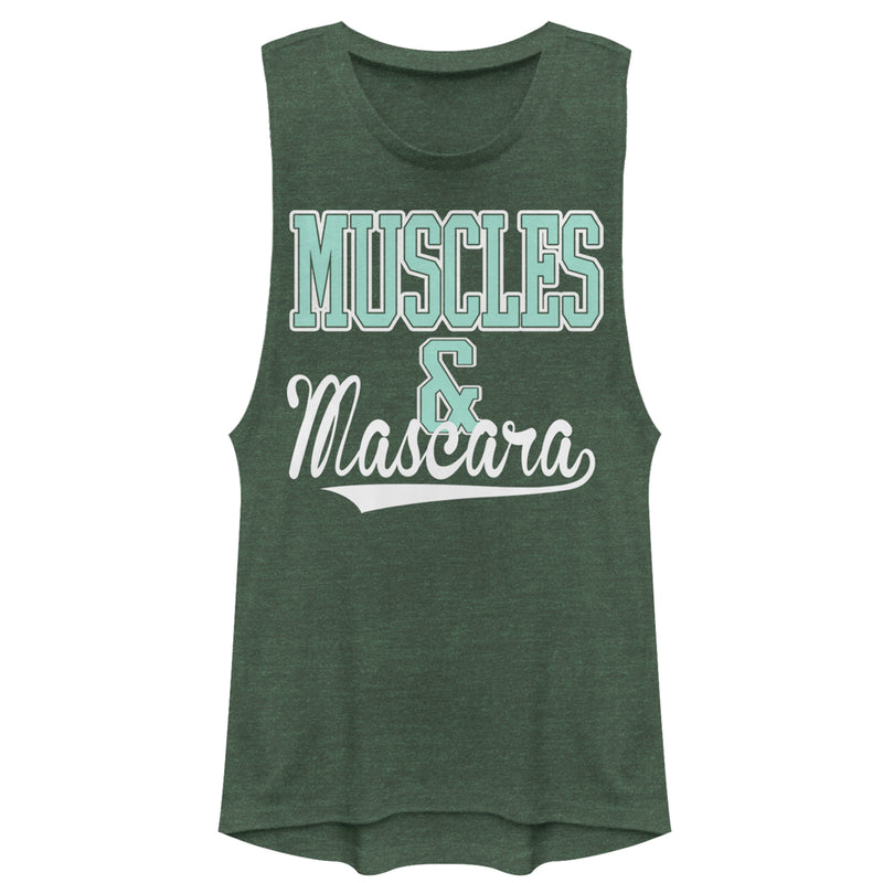 Junior's CHIN UP Sporty Muscles and Mascara Festival Muscle Tee