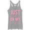 Women's CHIN UP Just Working on My Fitness Racerback Tank Top