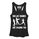 Women's CHIN UP Zombies are Chasing You Racerback Tank Top