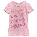 Girl's CHIN UP Be Inspired T-Shirt