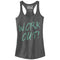 Junior's CHIN UP Time to Work Out Racerback Tank Top