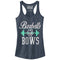 Junior's CHIN UP Barbells and Bows Racerback Tank Top