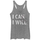 Women's CHIN UP I Can and I Will Racerback Tank Top