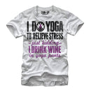 Women's CHIN UP Drink Wine in Yoga Pants Boyfriend Tee