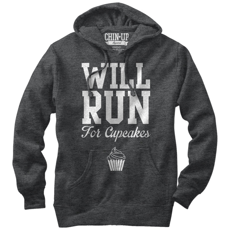 Women's CHIN UP Will Run for Cupcakes Pull Over Hoodie