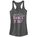 Junior's CHIN UP When in Doubt Dance it Out Racerback Tank Top