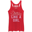 Women's CHIN UP Dance Like a Girl Racerback Tank Top