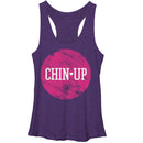 Women's CHIN UP Logo Circle Racerback Tank Top