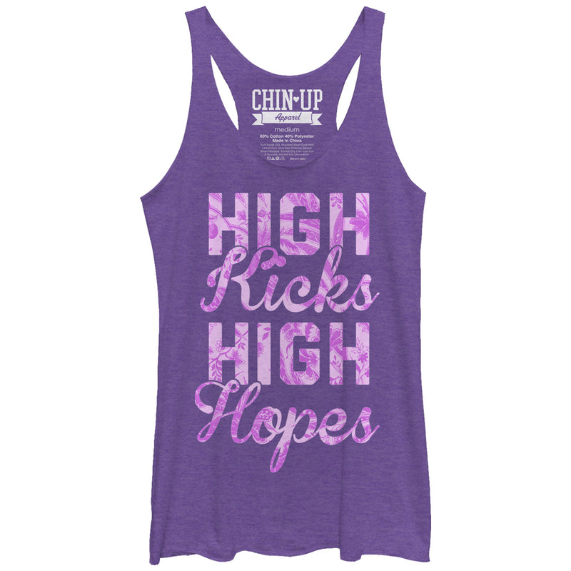 Women's CHIN UP High Kicks High Hopes Racerback Tank Top