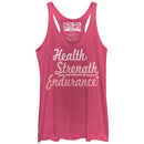 Women's CHIN UP Health Strength Endurance Racerback Tank Top