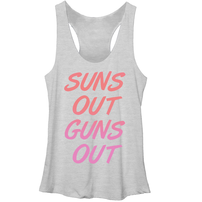 Women's CHIN UP Sun's Out Guns Out Racerback Tank Top