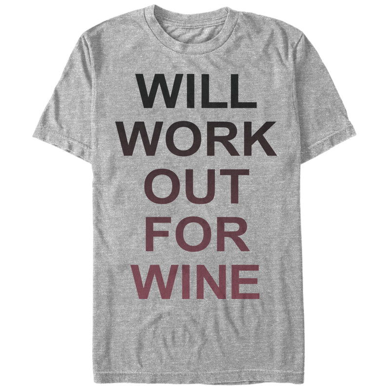 Women's CHIN UP Work Out For Wine Boyfriend Tee