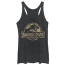 Women's Jurassic Park Camo Logo Racerback Tank Top