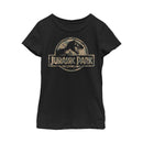 Girl's Jurassic Park Camo Logo T-Shirt