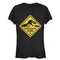 Junior's Jurassic Park Dinosaur Crossing Sign T-Shirt