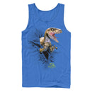 Men's Jurassic Park Velociraptor Tear Tank Top