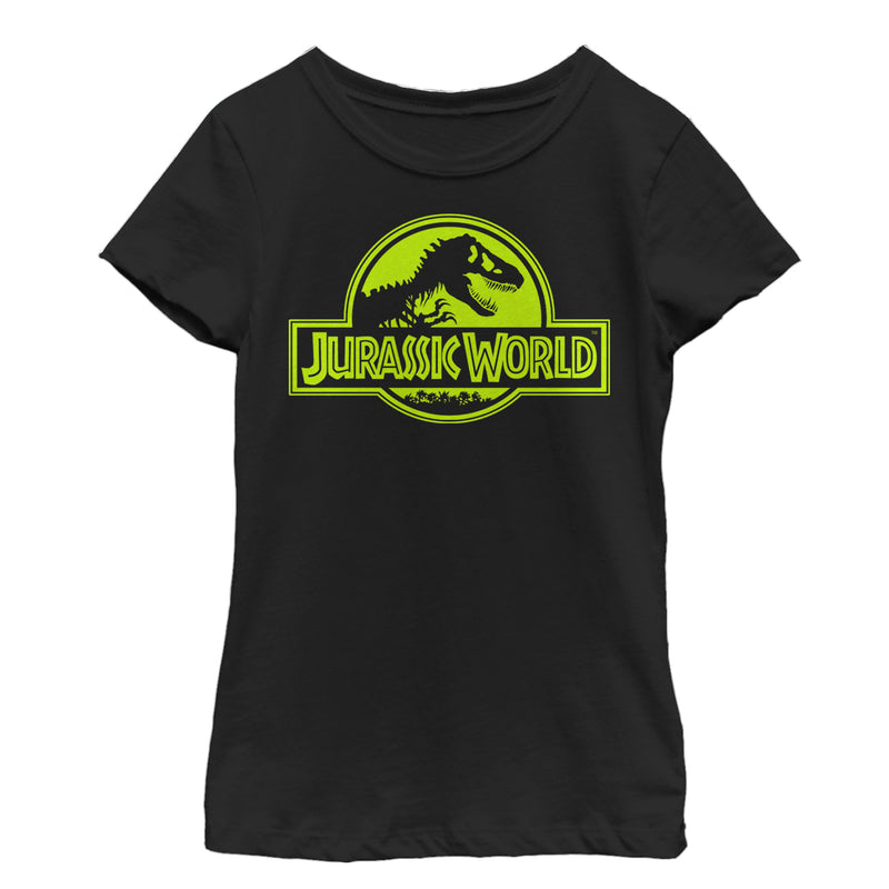 Girl's Jurassic World Retro T. Rex Logo T-Shirt