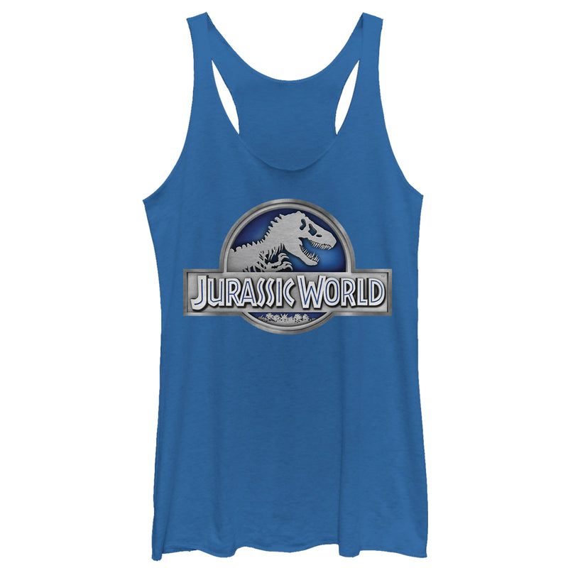 Women's Jurassic World T. Rex Logo Racerback Tank Top