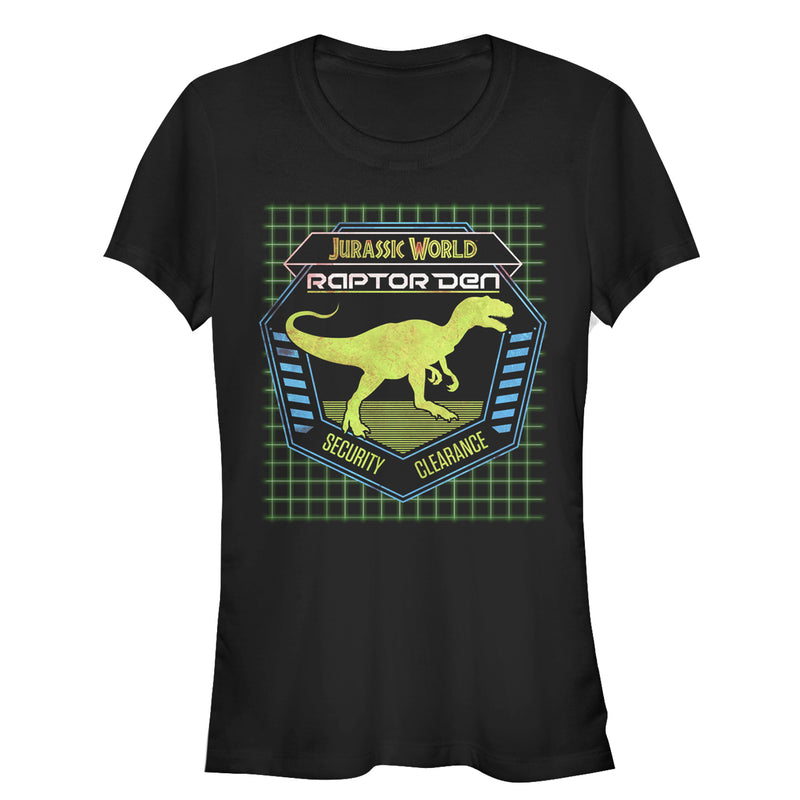 Junior's Jurassic World Raptor Den T-Shirt