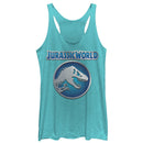 Women's Jurassic World Circle Logo Racerback Tank Top