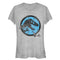 Junior's Jurassic World Cracked T. Rex Logo T-Shirt