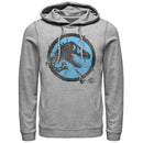 Men's Jurassic World Cracked T. Rex Logo Pull Over Hoodie