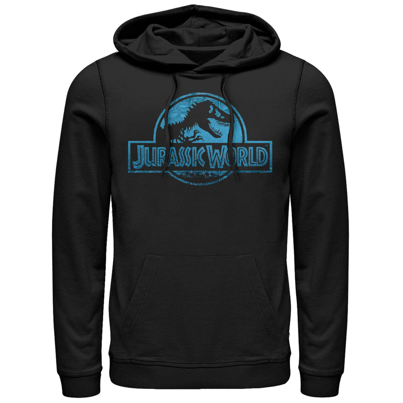 Men's Jurassic World Water Ripple Logo Pull Over Hoodie