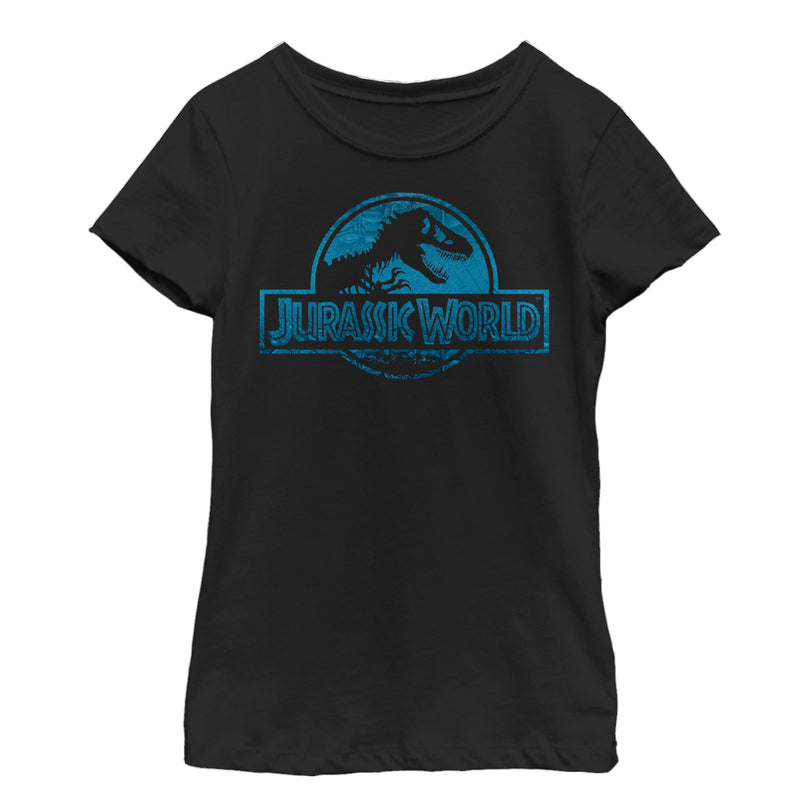 Girl's Jurassic World Water Ripple Logo T-Shirt