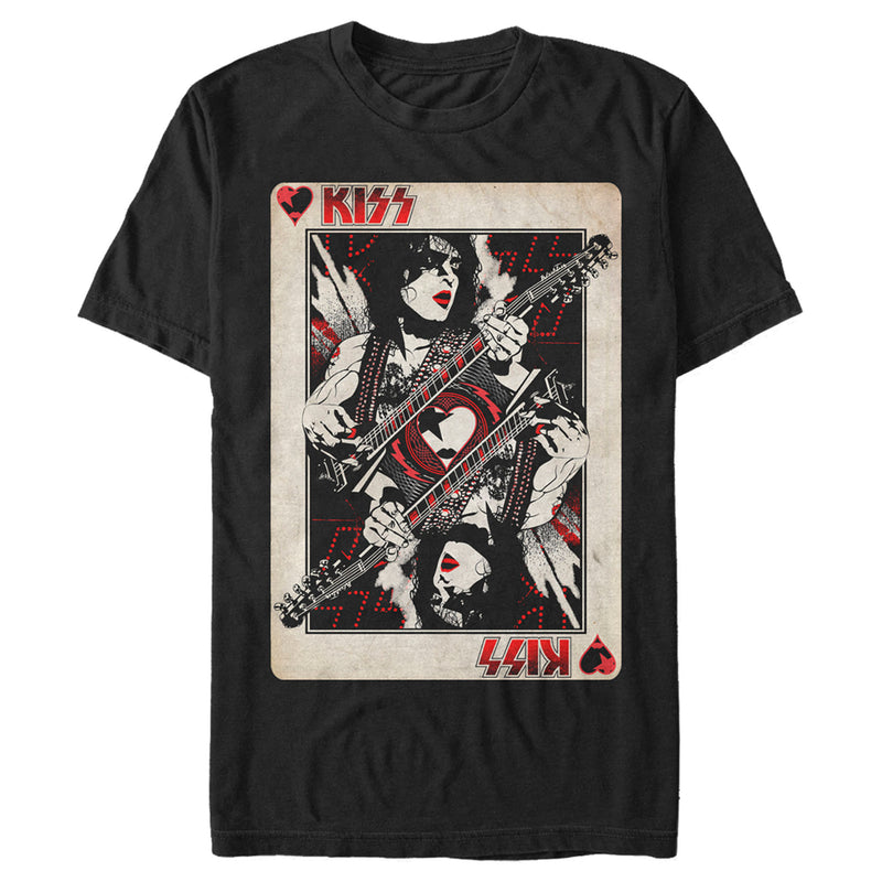 Men's KISS Paul Stanley Playing Card T-Shirt