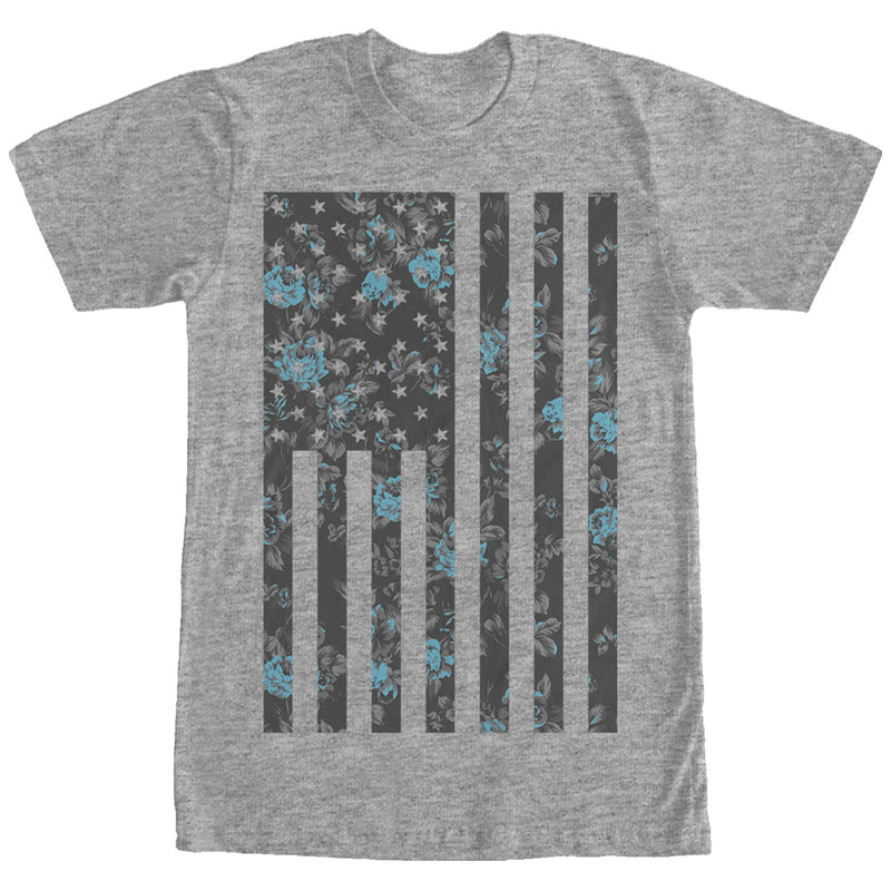 Men's Lost Gods Flower American Flag T-Shirt