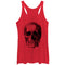 Women's Lost Gods Melting Print Skull Racerback Tank Top