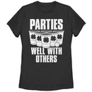 Women's Lost Gods Parties Well With Others Pong T-Shirt