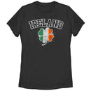 Women's Lost Gods Ireland Flag Shamrock T-Shirt