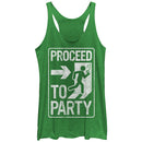 Women's Lost Gods Saint Patrick's Day Proceed to Party Racerback Tank Top