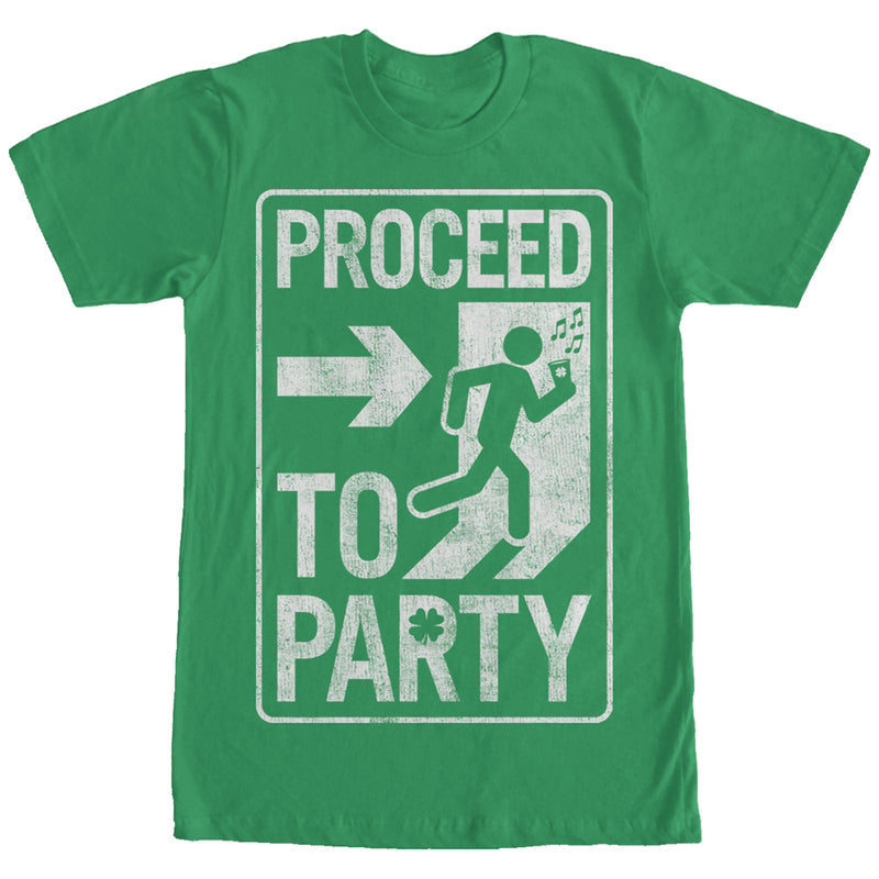 Men's Lost Gods Saint Patrick's Day Proceed to Party T-Shirt