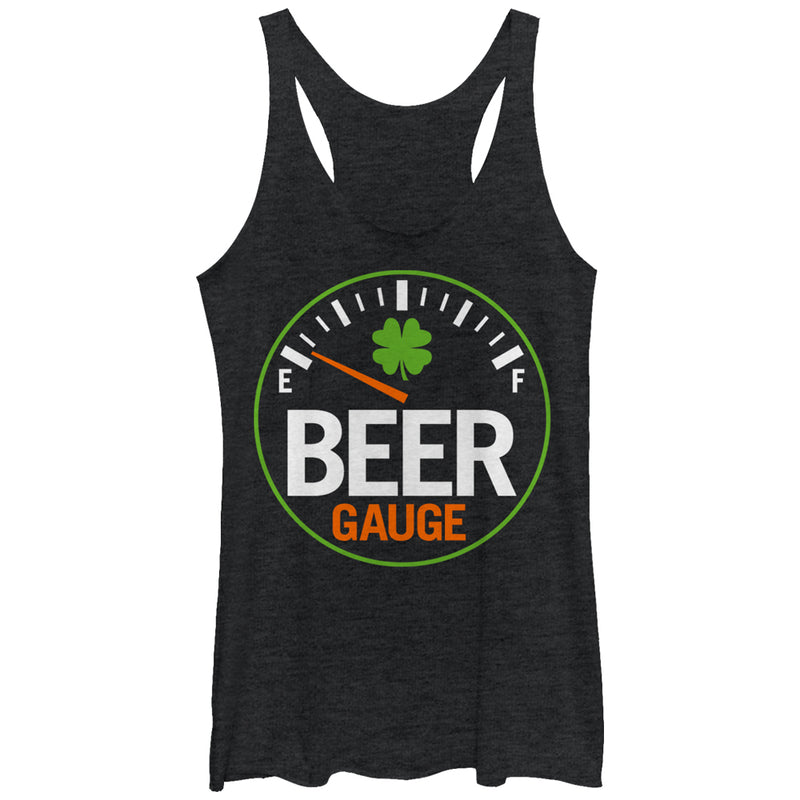 Women's Lost Gods St. Patrick's Day Gauge Racerback Tank Top