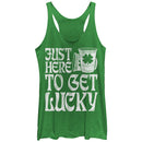 Women's Lost Gods Here to Get Lucky Racerback Tank Top