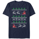 Men's Lost Gods Ugly Christmas Santa's Sled T-Shirt