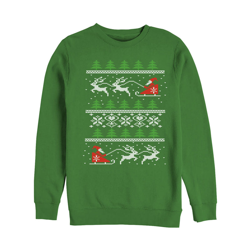 Men's Lost Gods Ugly Christmas Santa's Sled Sweatshirt