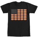 Men's Lost Gods Hot Dog American Flag T-Shirt