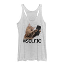 Women's Lost Gods Cat Selfie Racerback Tank Top