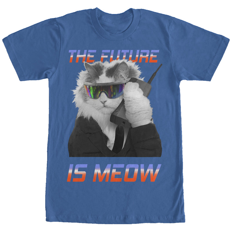 Men's Lost Gods Future is Meow Cat T-Shirt