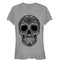 Junior's Lost Gods Henna Print Skull T-Shirt