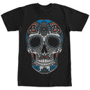 Men's Lost Gods Henna Print Color Skull T-Shirt