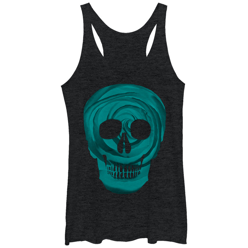 Women's Lost Gods Hypnosis Skull Racerback Tank Top